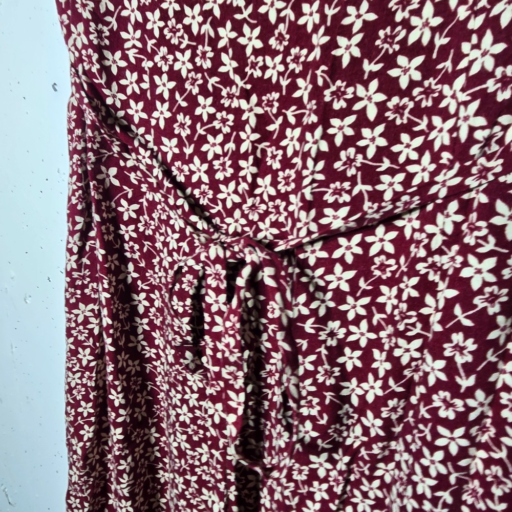 Vintage Ann Taylor Loft Floral Button Midi Dress 4‎ Cottage 90s Romantic Boho - Picture 4 of 11